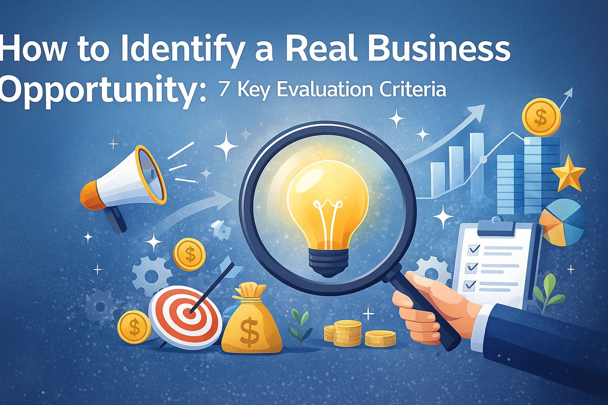 How to Identify a Real Business Opportunity: 7 Key Evaluation Criteria
