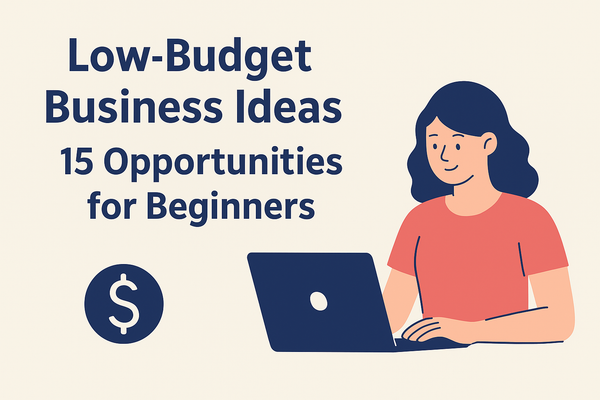 Low-Budget Business Ideas: 15 Opportunities for Beginners